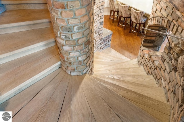 interior space featuring hardwood / wood-style floors