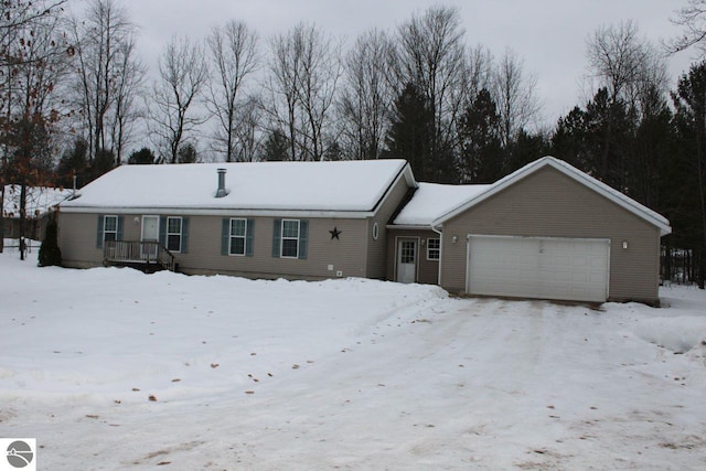 ranch-style house with a garage