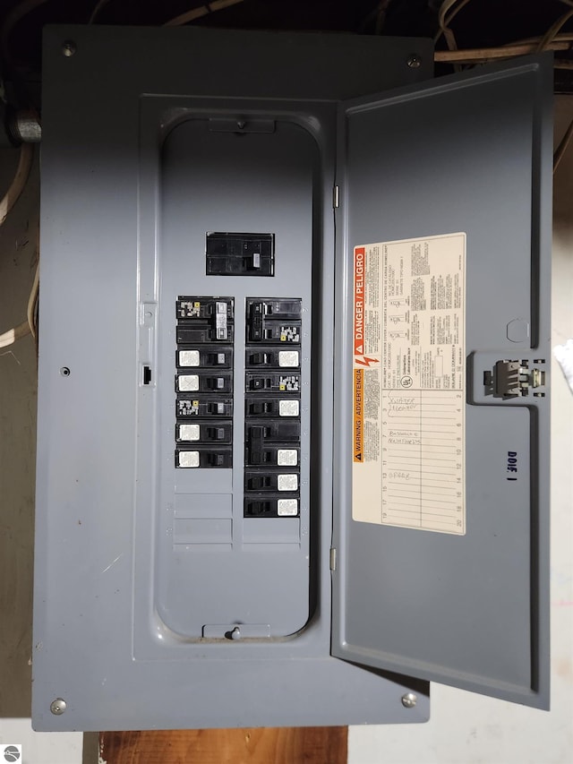 utility room featuring electric panel