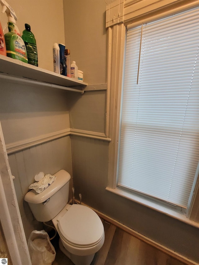 bathroom featuring toilet