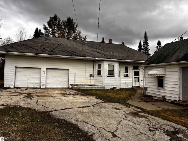 ranch-style house with a garage