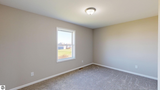 view of carpeted empty room