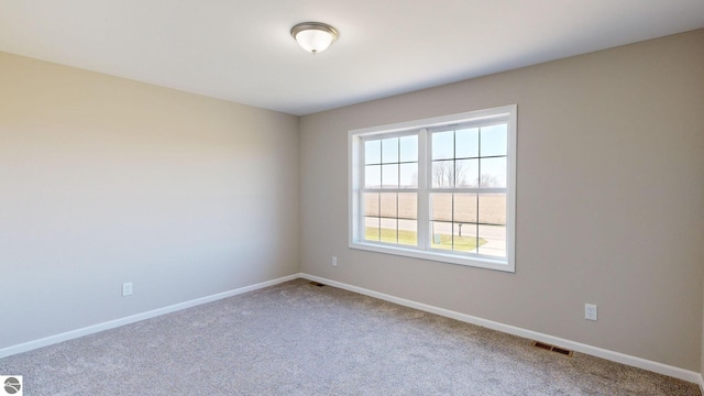 spare room with carpet floors