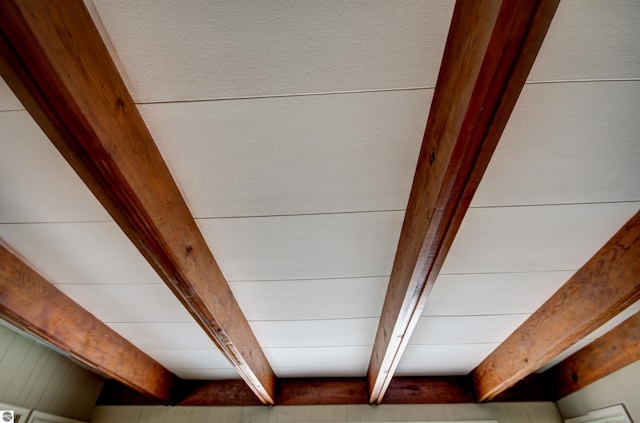 room details with beamed ceiling