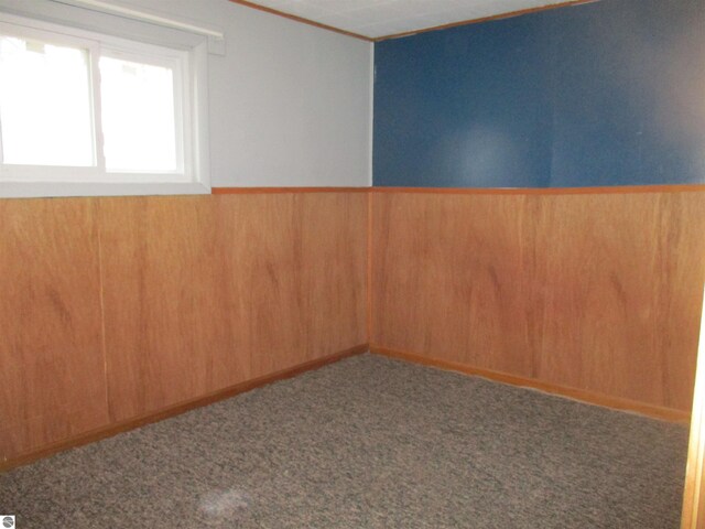 unfurnished room with carpet