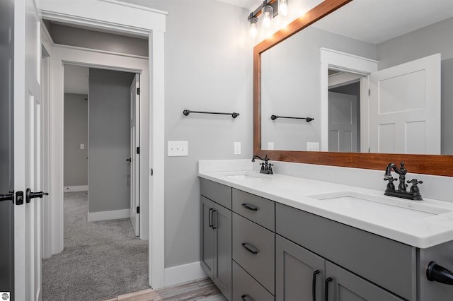 bathroom featuring vanity