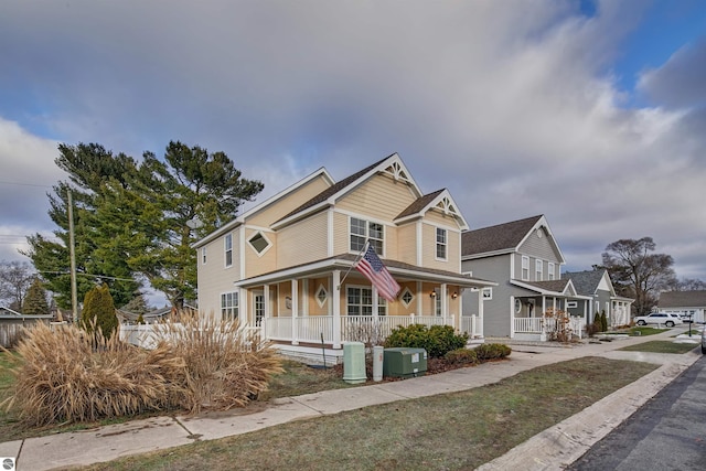 view of front of home with a porch