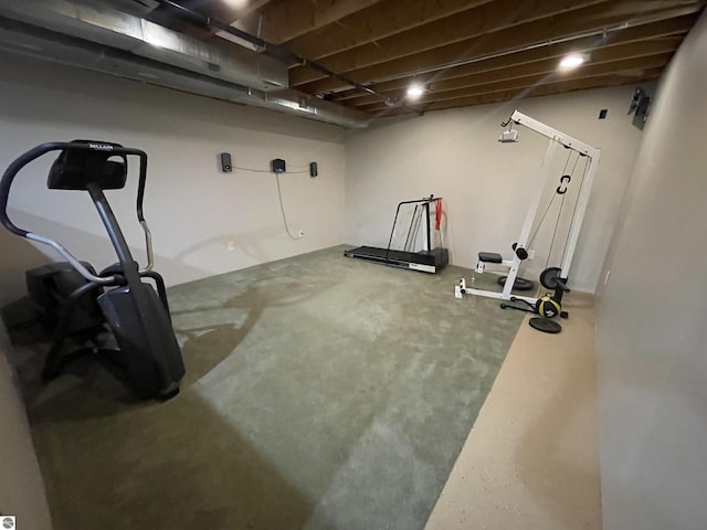 view of workout room