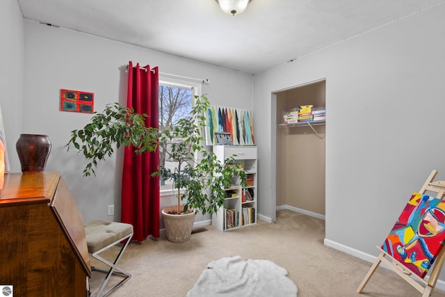 bedroom featuring carpet flooring