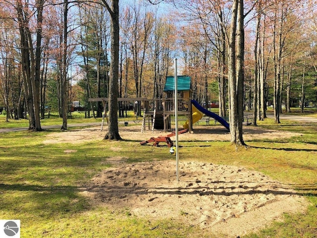 view of play area