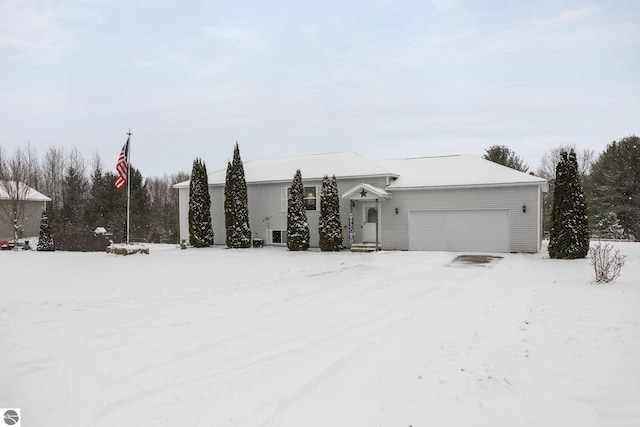 view of front of house featuring a garage