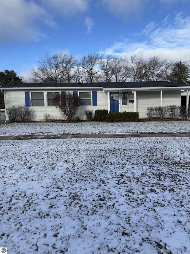 view of ranch-style house