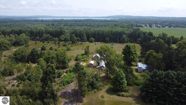 bird's eye view featuring a rural view