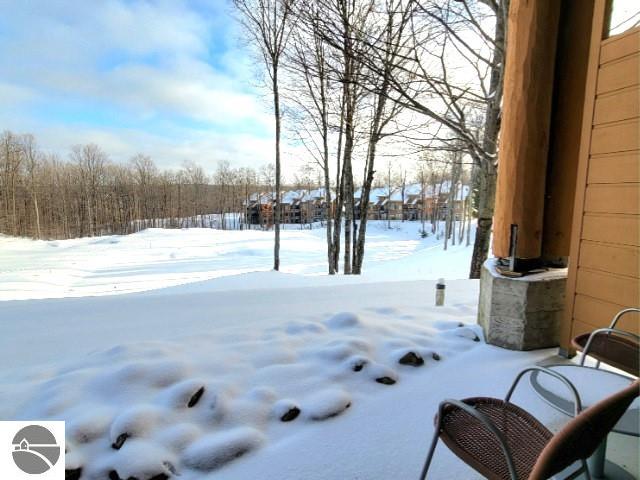 view of snowy yard