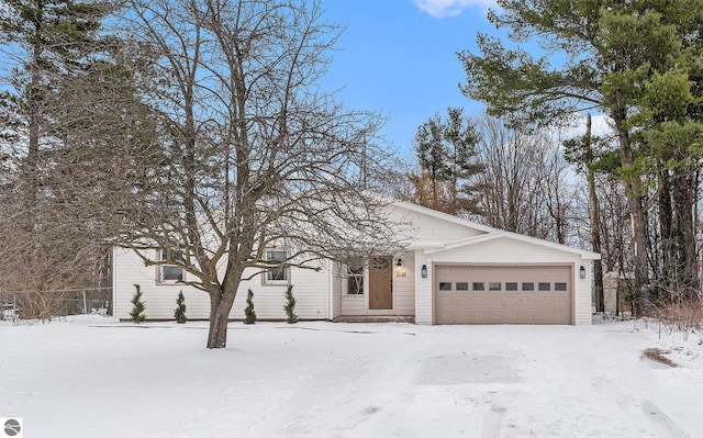 view of front of home featuring a garage