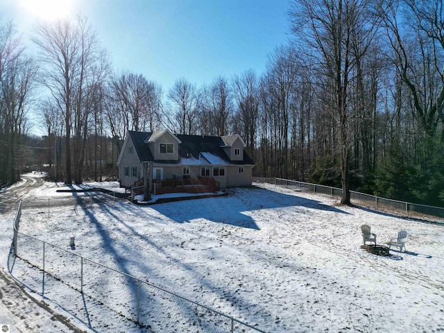 view of front of home