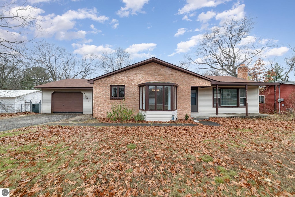 ranch-style house with a garage