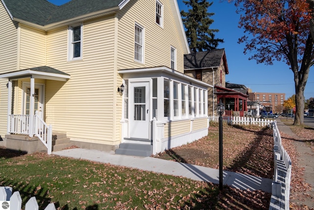 view of home's exterior