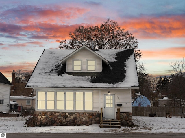 view of front of home