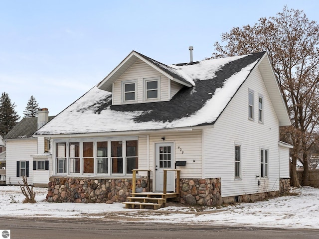 view of front of home