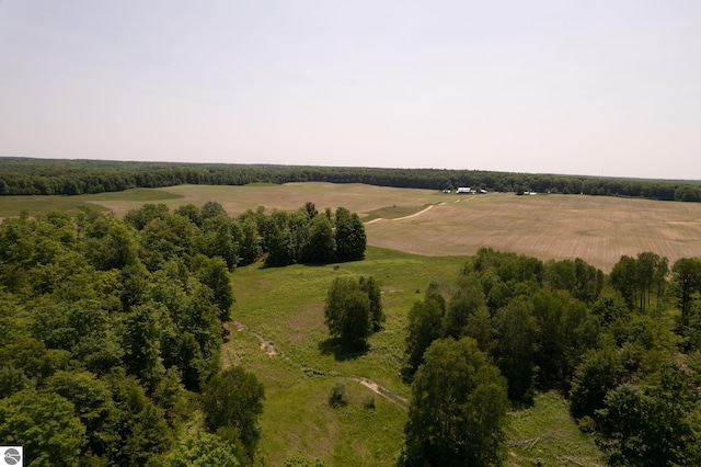 bird's eye view featuring a rural view