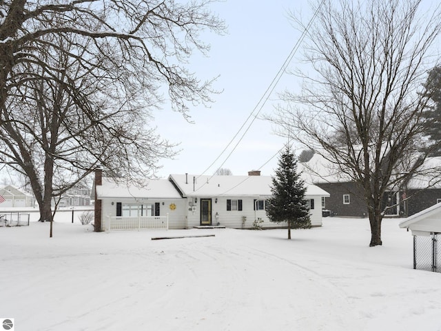 view of front of home