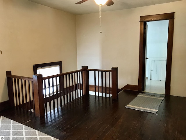 interior space featuring dark hardwood / wood-style floors