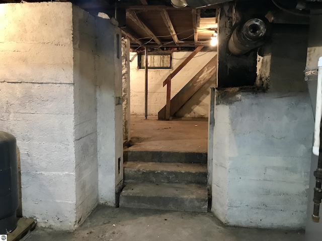 view of basement