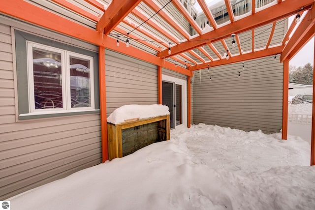 view of patio / terrace featuring a pergola