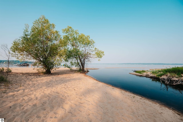 water view with a beach view