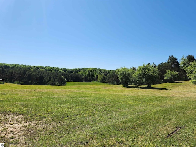 view of yard featuring a rural view