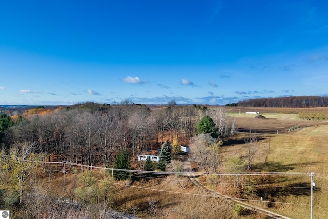 mountain view with a rural view