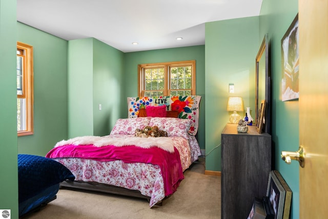 bedroom featuring carpet floors