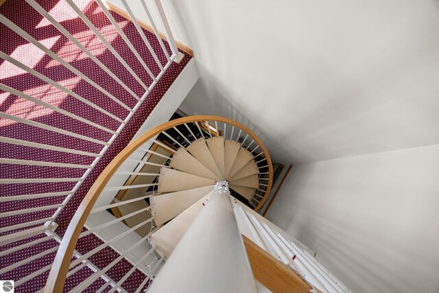 view of staircase