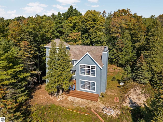 view of rear view of property