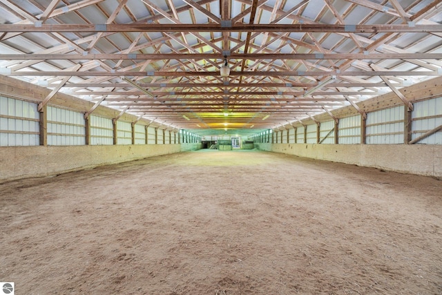 view of horse barn