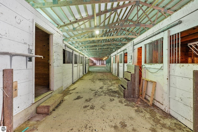 view of horse barn