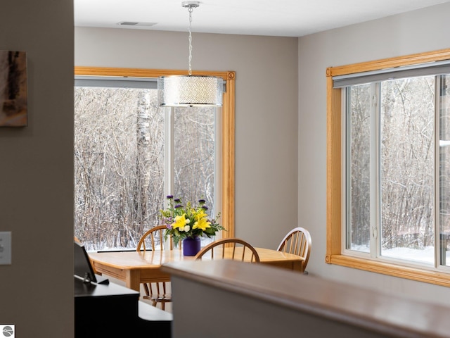 view of dining area