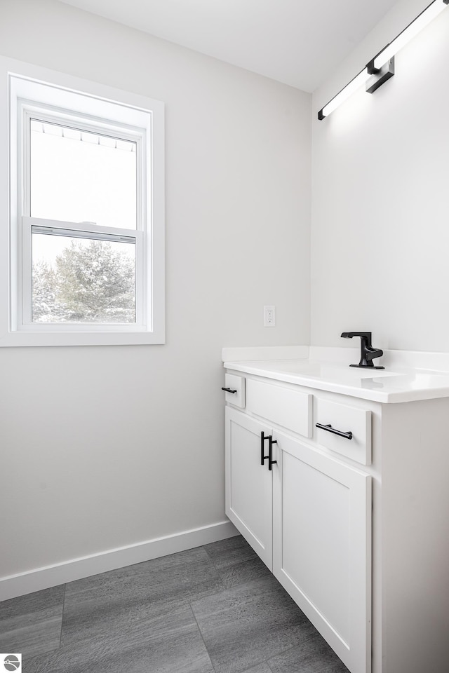 bathroom with vanity