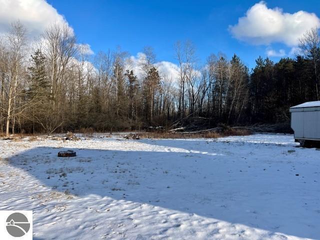 view of snowy yard