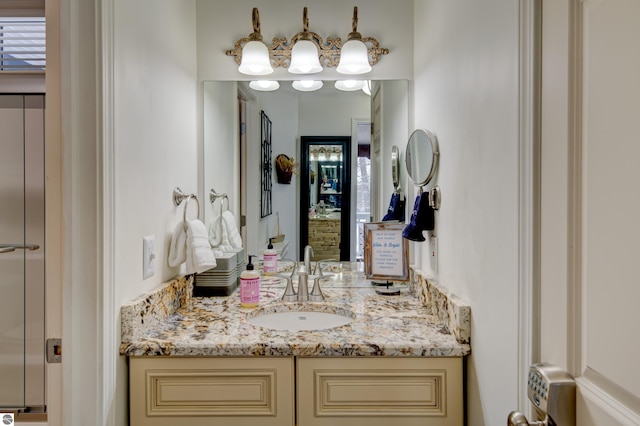 bathroom featuring vanity