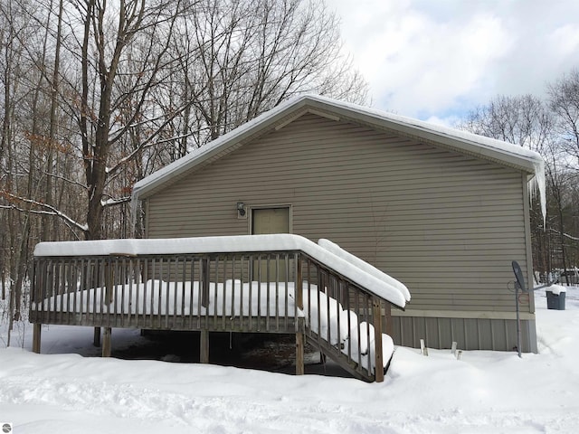 exterior space featuring a deck