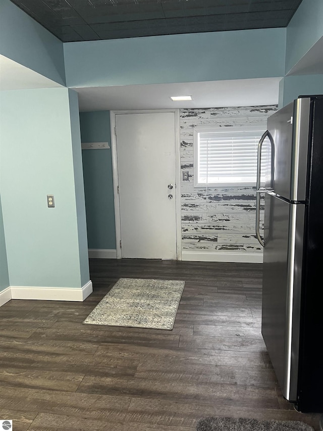 interior space featuring dark hardwood / wood-style floors