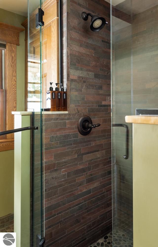 bathroom with walk in shower