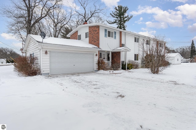 front facade featuring a garage