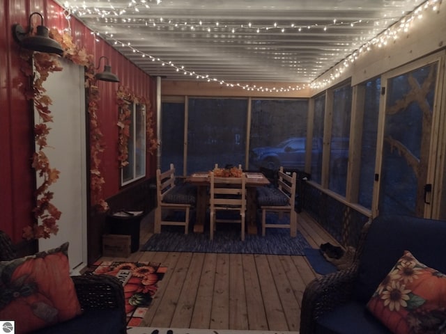 view of sunroom / solarium