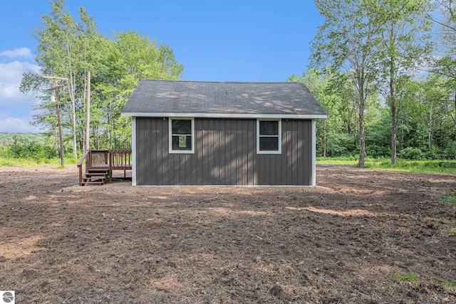 view of outbuilding