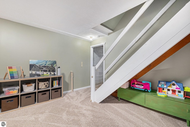 playroom with carpet