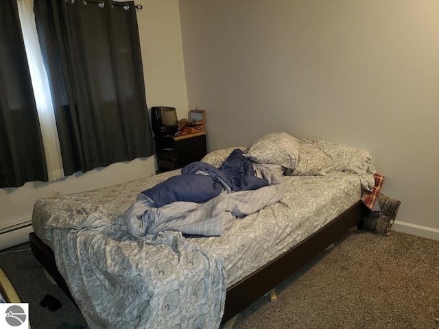 bedroom with carpet floors