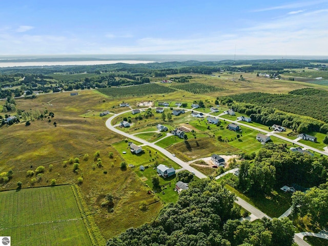 bird's eye view featuring a rural view